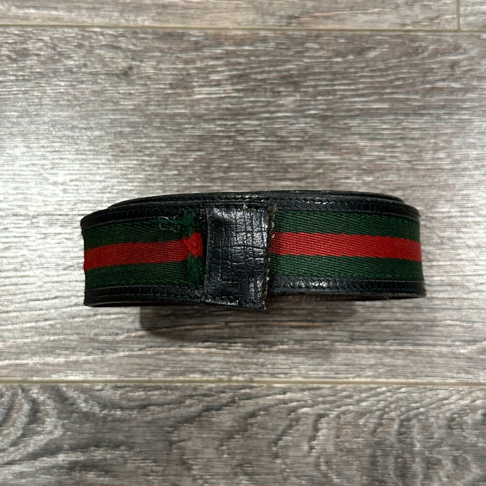 Gucci Leather and Fabric Belt – No Buckle – 5/10 Condition - Picture 2 of 12